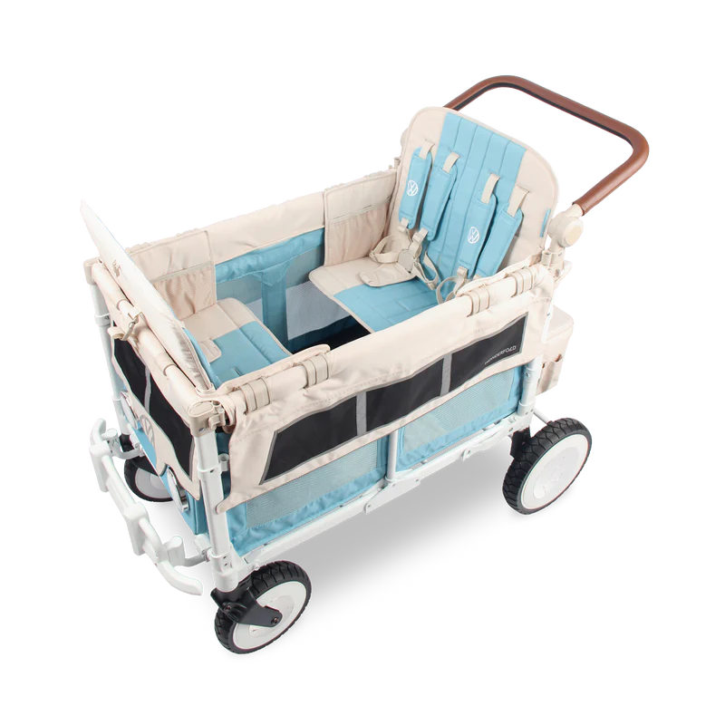 Wonderfold VW 4 Volkswagen Kinderwagen 4-Sitzer - Blau