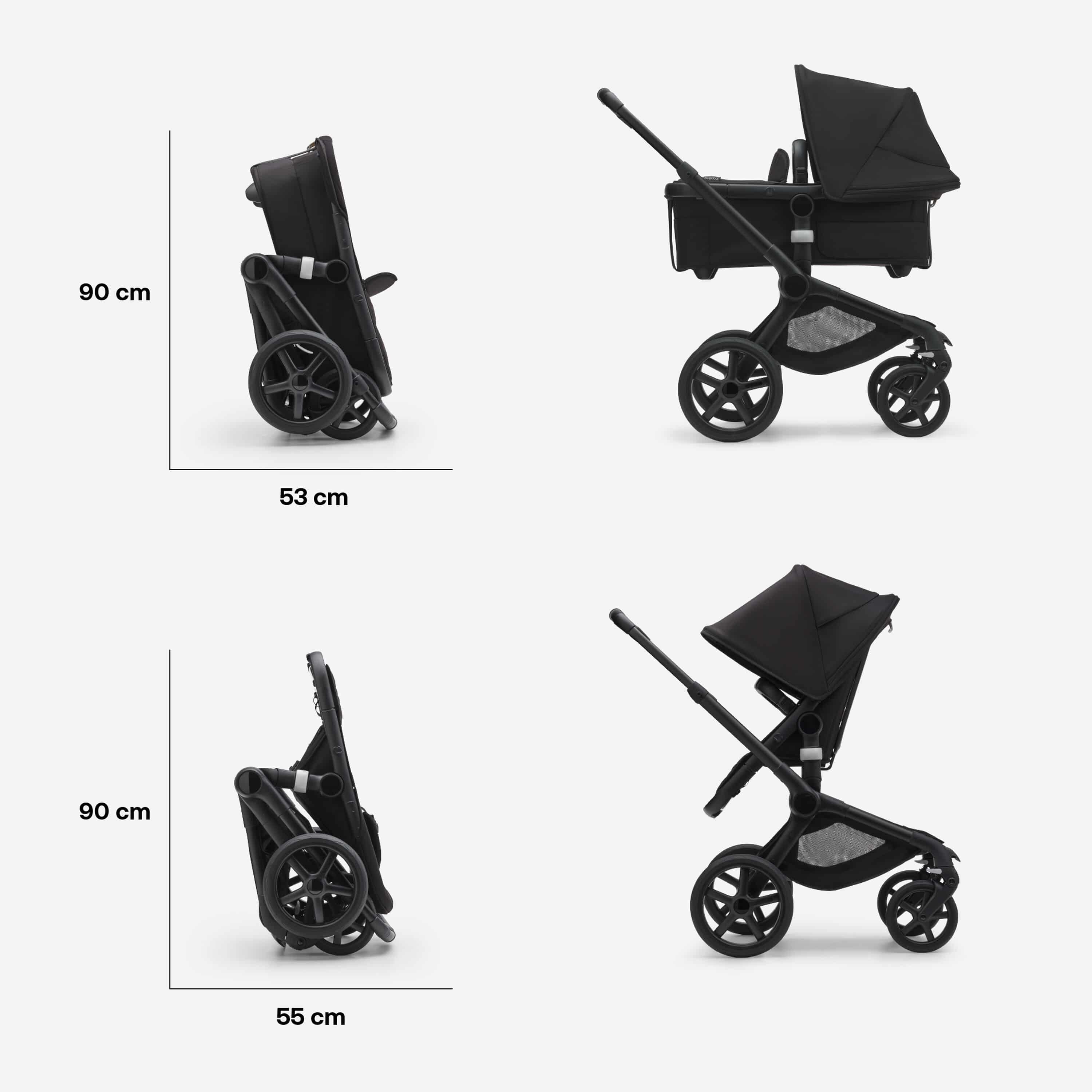 Bugaboo Fox5 Noir Kombikinderwagen  Bugaboo Fox5 Noir Kombikinderwagen
