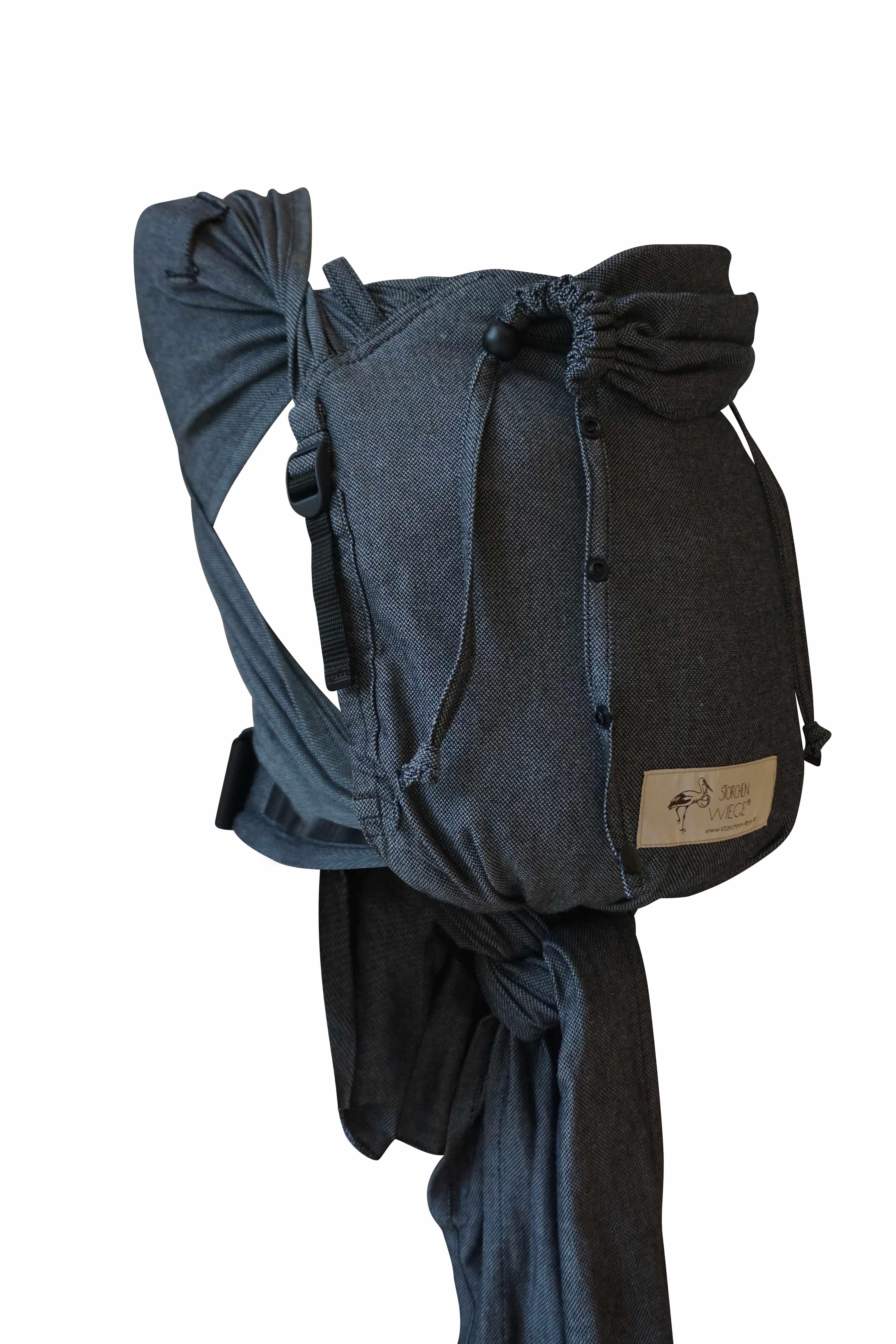 Storchenwiege Wrap Baby Carrier Babytrage graphit Storchenwiege Wrap Baby Carrier Babytrage graphit