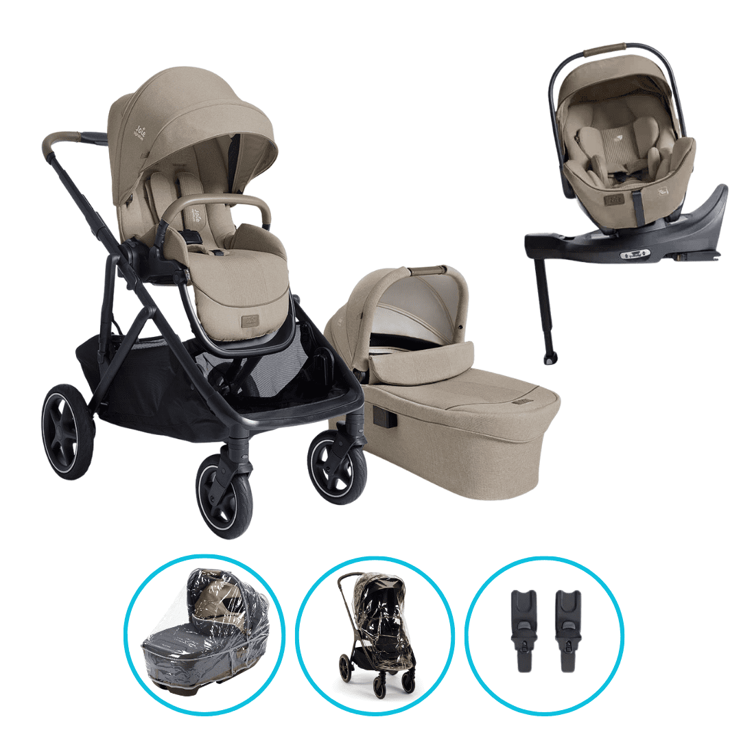 Joie Signature 8in1 Kombikinderwagen-Set Versiti Sandstone inkl. i-Level Pro Sandstone und Base Encore