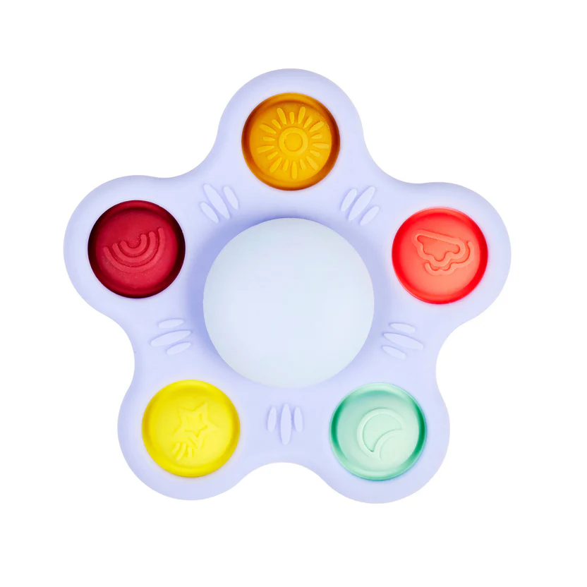 Nattou Silikon-Babyrassel Pop-it Spinner 