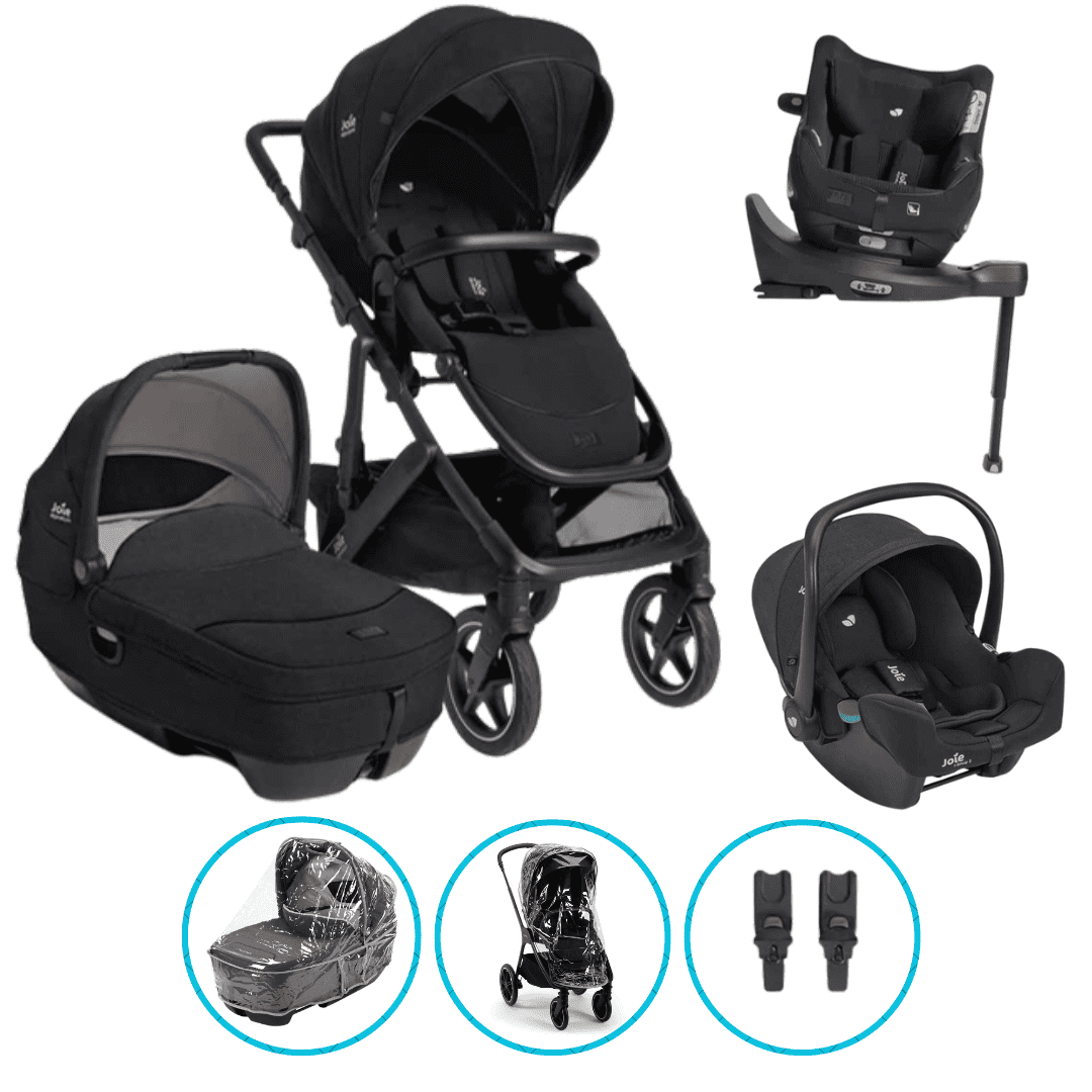 Joie Signature Vinca XL Kinderwagen-Set Eclipse inkl. i-Snug Raven, Base Encore und i-Harbour E