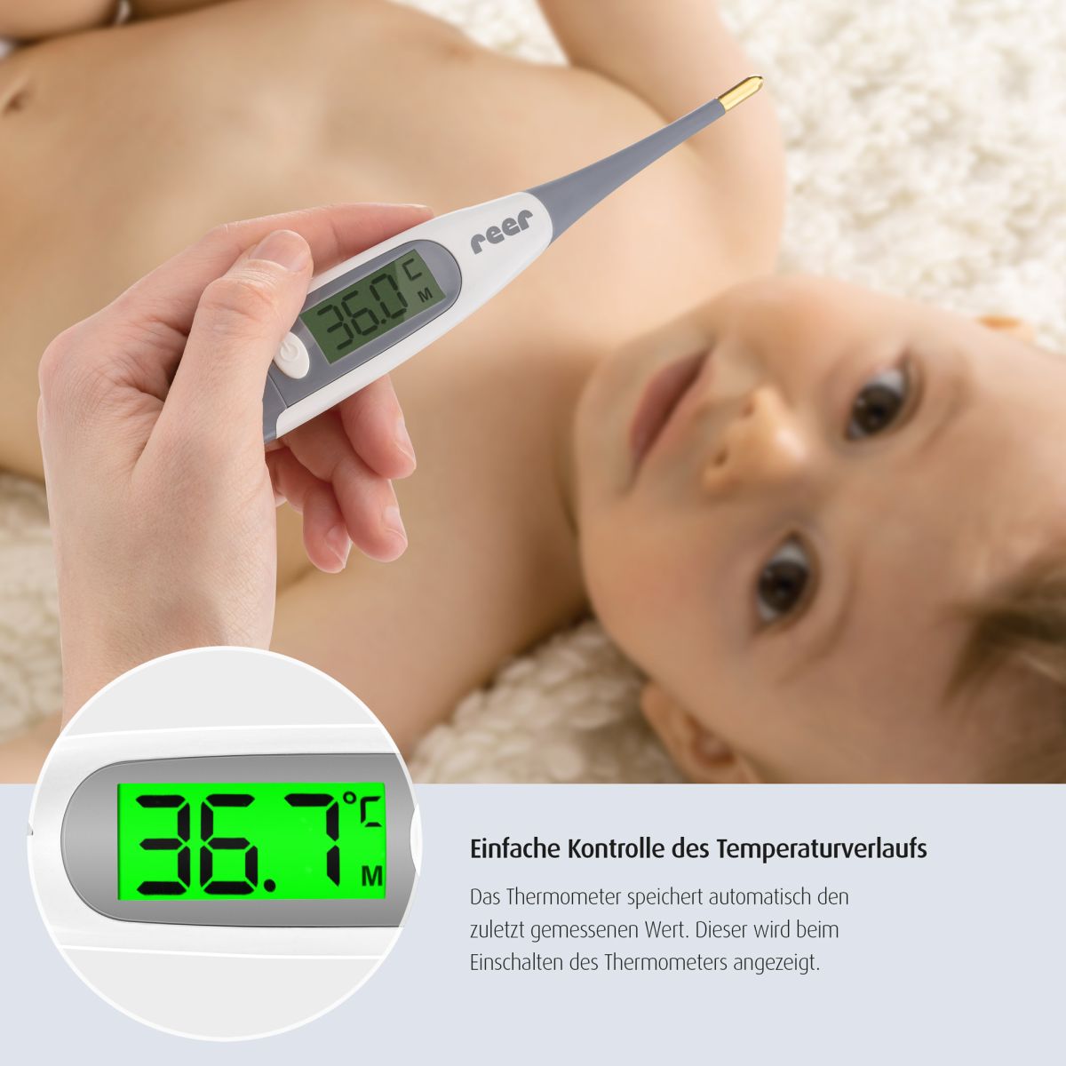 Reer TempPro digitales Express-Fieberthermometer