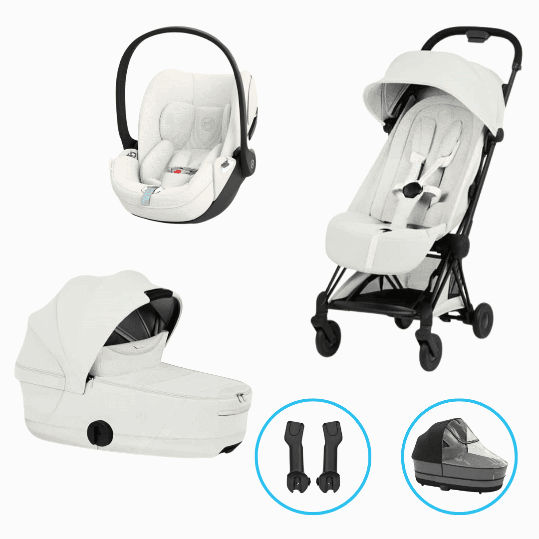 Cybex Coya Style 5in1 Kinderwagen Set Matt Black/Off White inkl. Cloud T Plus Off White