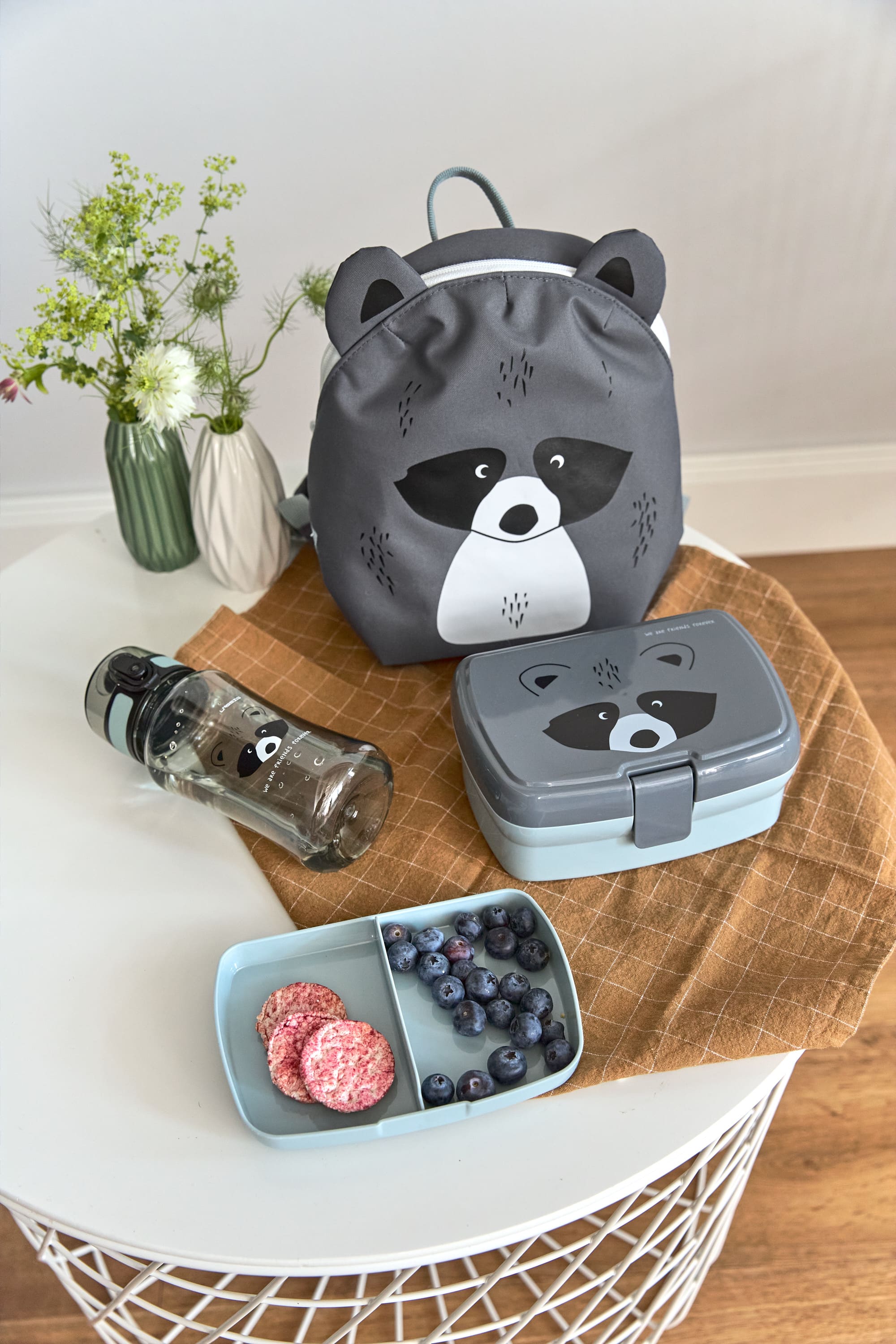 Lässig Lunch Set (Lunchbox+Drinking Bottle) About Friends Racoon Lässig Lunch Set (Lunchbox+Drinking Bottle) About Friends Racoon