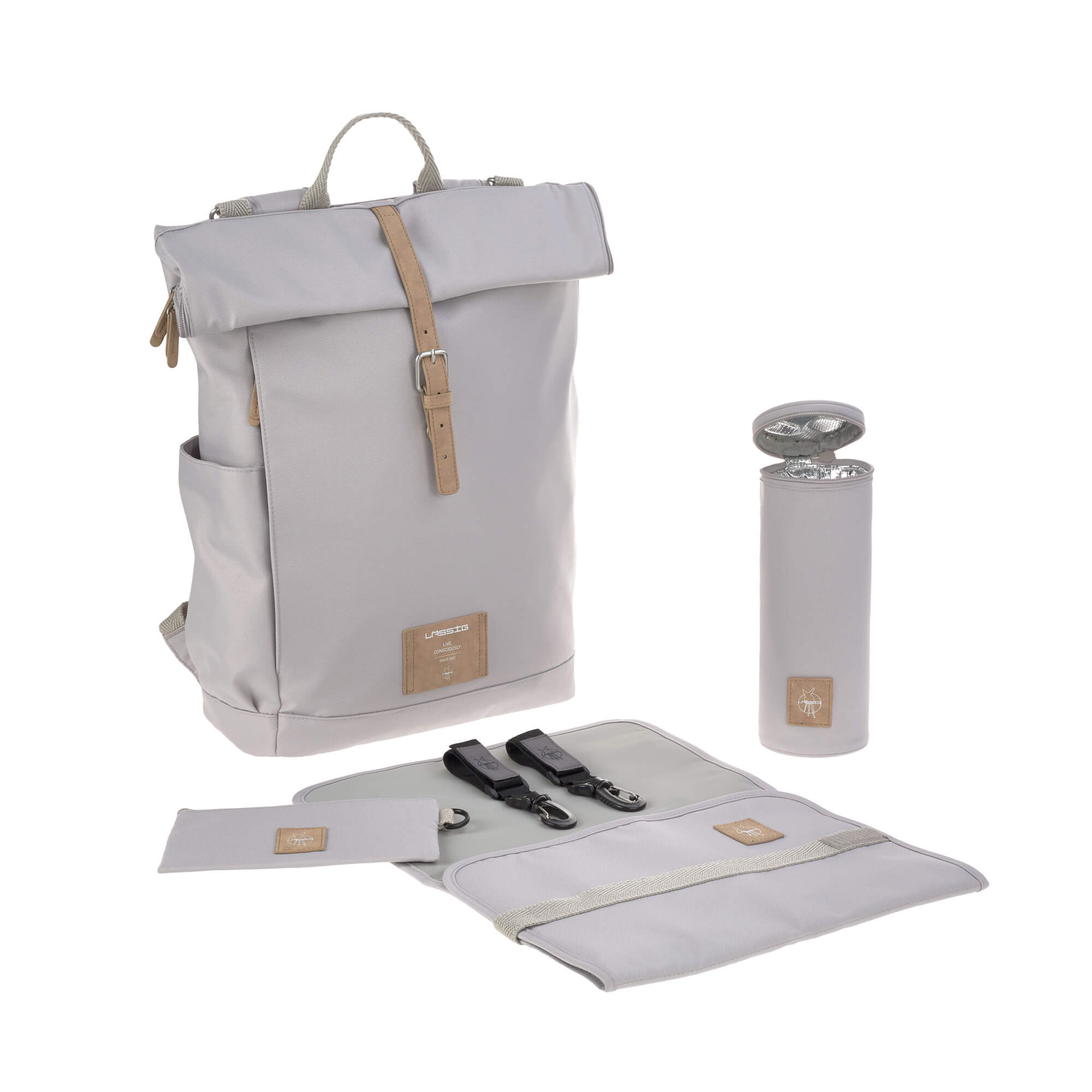 Lässig Wickelrucksack - Rolltop Backpack