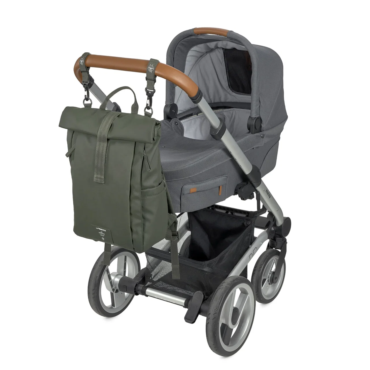 Lässig Wickelrucksack - Rolltop Backpack Olive