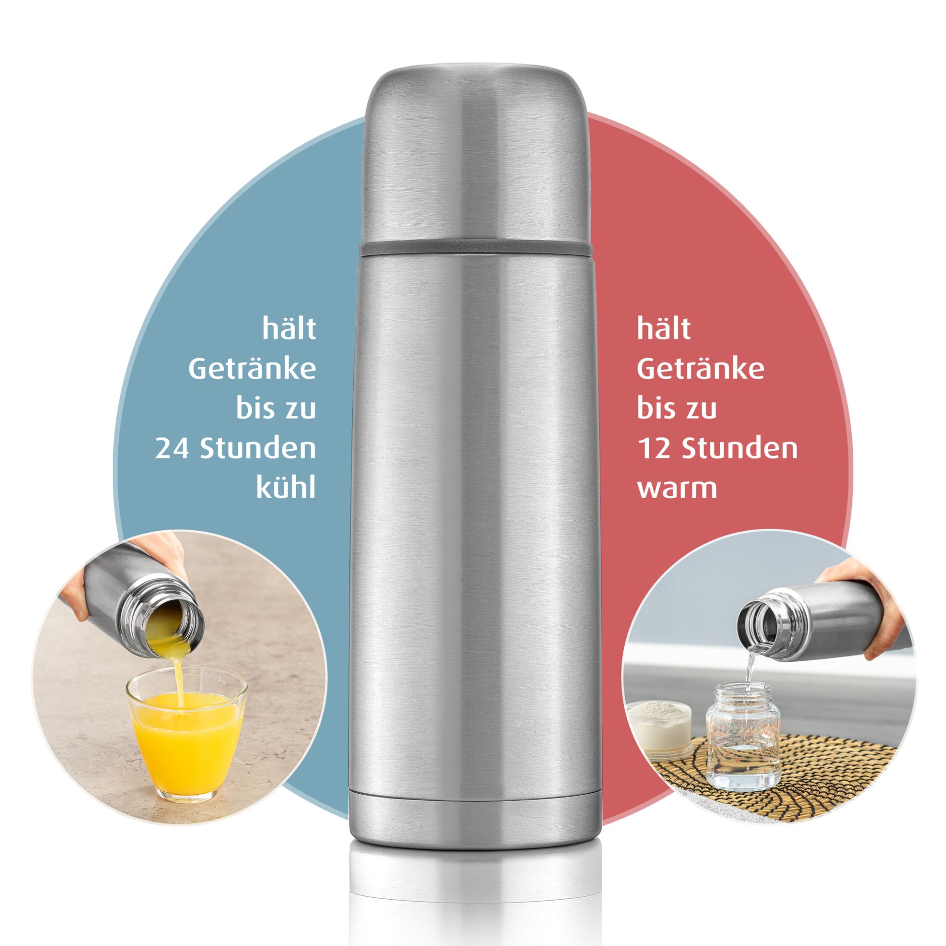 Reer Pure Edelstahl-Isolierflasche - 350ml Reer Pure Edelstahl-Isolierflasche - 350ml