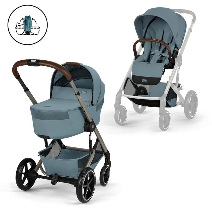 CYBEX Balios S Lux mit faltbarer Wanne - Stormy Blue