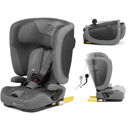 Kinderkraft Autositz FIX2GO grau – FIX2GO grau i-Size von Kinderkraft mit SAFERIDE Sensor, SPS+, AIR FLOW & EASY GROW SYSTEM. Klappbar, tragbar & sicher von 15 Monaten bis 12 Jahren (76–150 cm). Kinderkraft Autositz FIX2GO grau – FIX2GO grau i-Size von Kinderkraft mit SAFERIDE Sensor, SPS+, AIR FLOW & EASY GROW SYSTEM. Klappbar, tragbar & sicher von 15 Monaten bis 12 Jahren (76–150 cm).