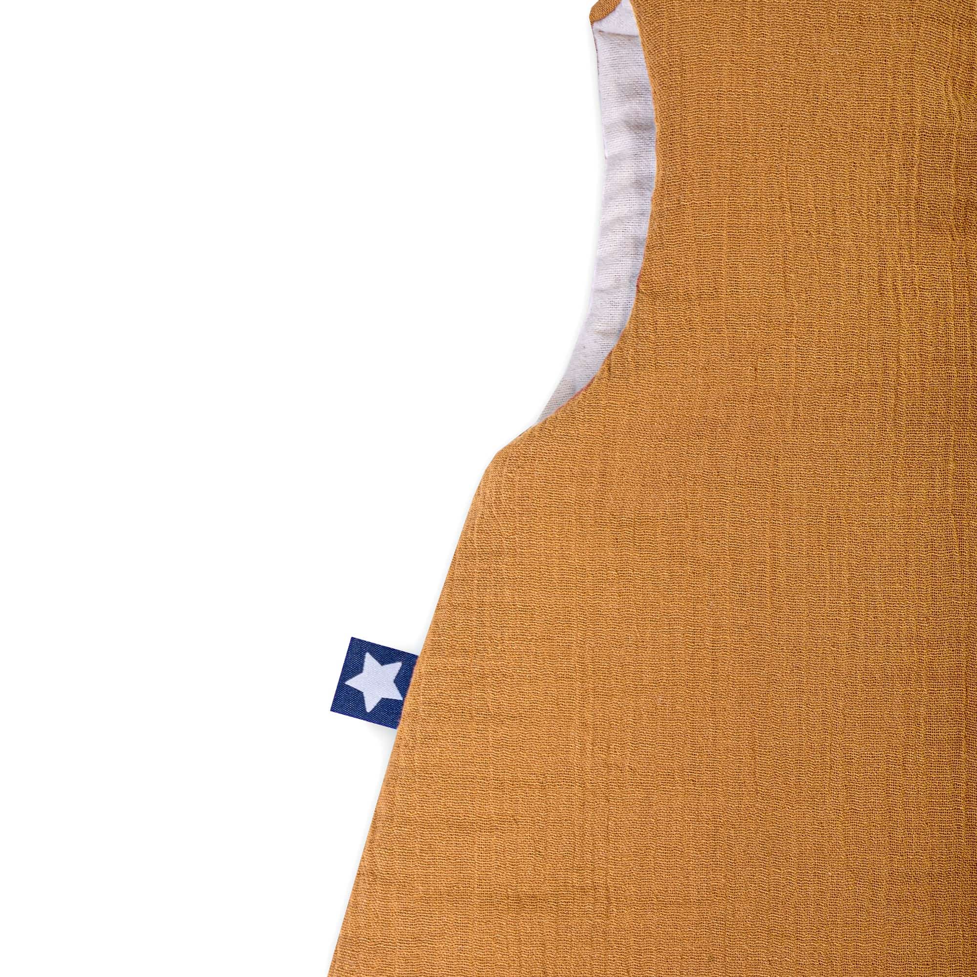 Zöllner Jumper gefütterter Musselin Zimt 80cm