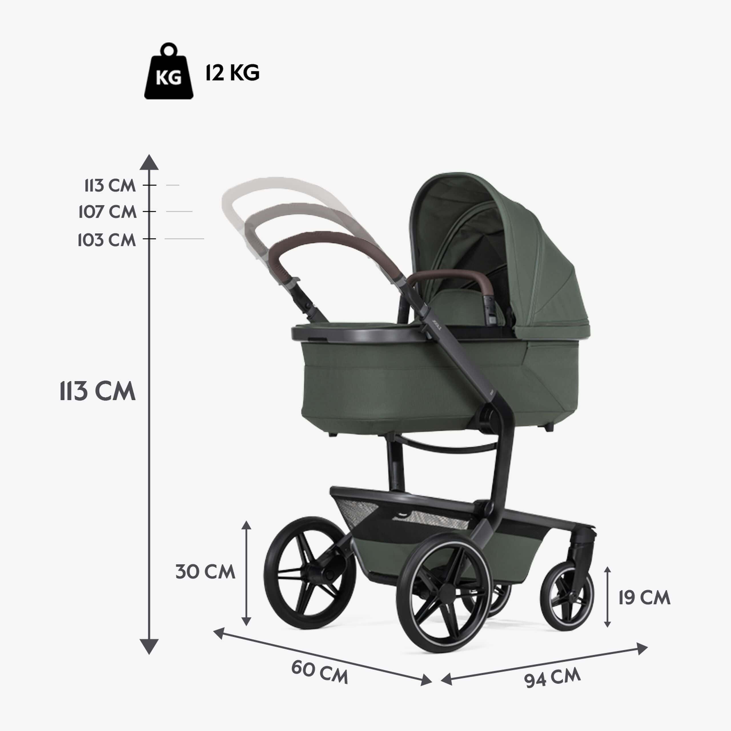 Joolz Day 5 Kombikinderwagen Forest Green