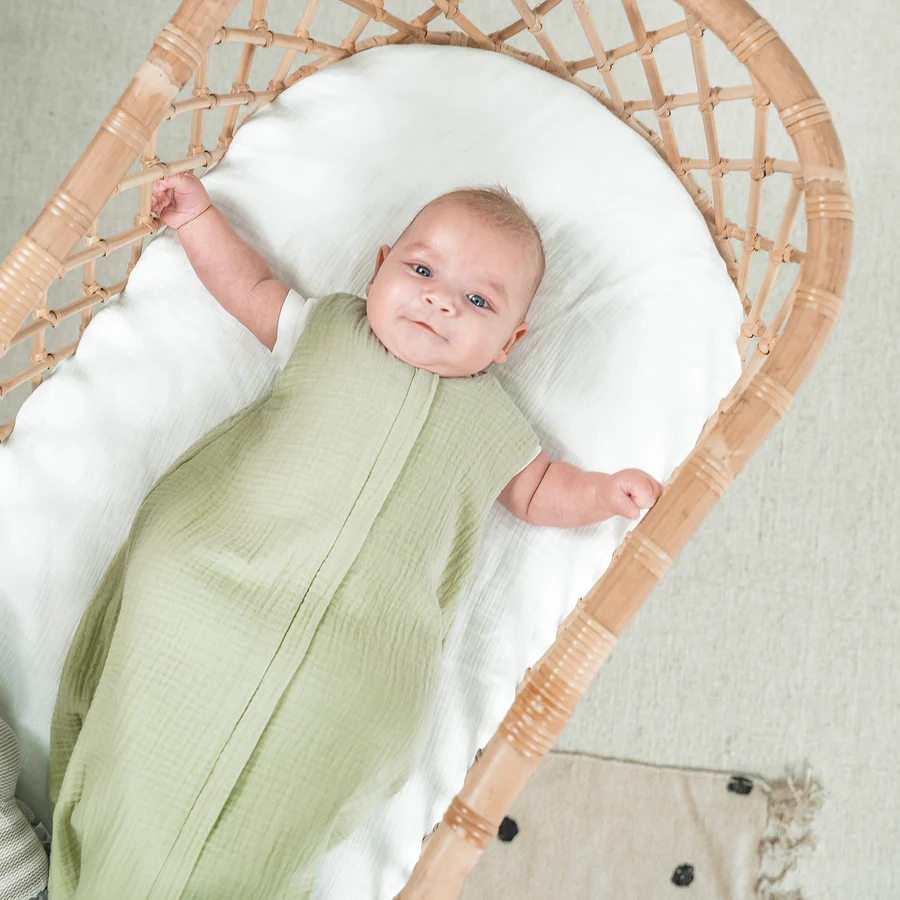 Zöllner Musselin Sommerschlafsack Gr. 80 - Lime