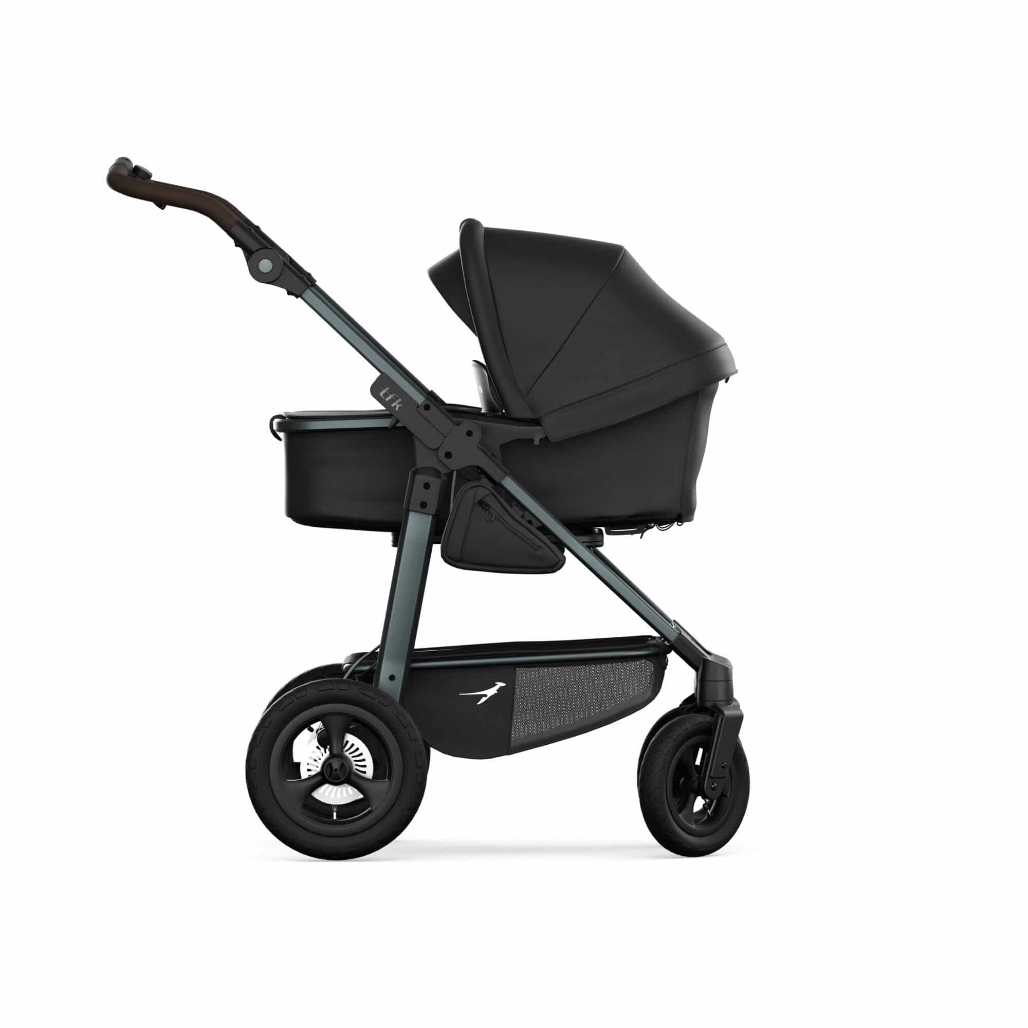 TFK Mono 4 3in1 Kinderwagen Set Schwarz mit CYBEX Cloud T i-Size Sepia Black & TFK Mono Adapter TFK Mono 4 3in1 Kinderwagen Set Schwarz mit CYBEX Cloud T i-Size Sepia Black & TFK Mono Adapter