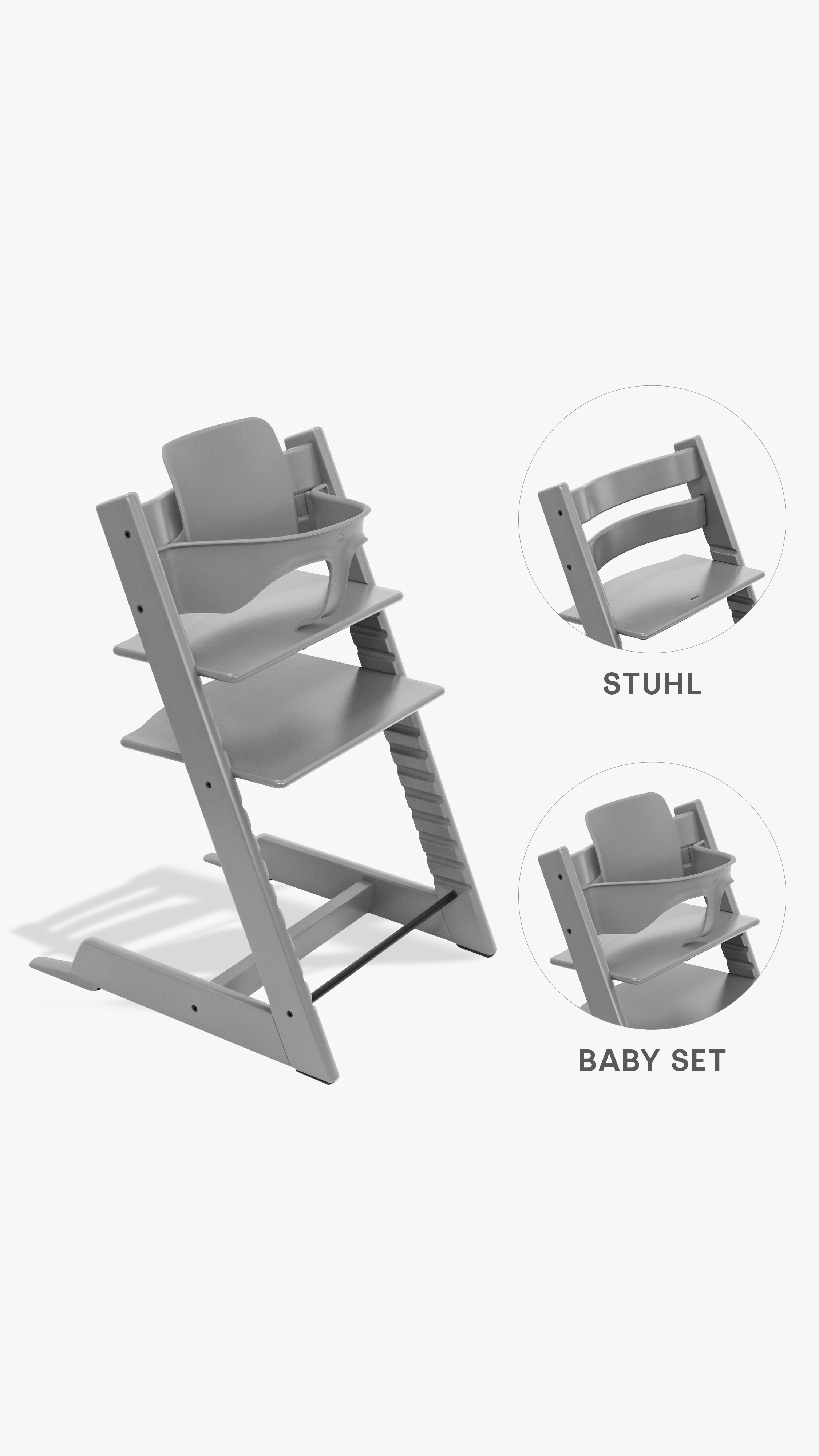 Stokke Tripp Trapp Hochstuhl + Baby-Set 2 Storm Grey – Entdecke den mitwachsenden Stokke Tripp Trapp Hochstuhl mit Baby Set 2 Storm Grey bei babybrands.de. Ergonomisch, stilvoll & perfekt für die gemeinsame Familienzeit. Stokke Tripp Trapp Hochstuhl + Baby-Set 2 Storm Grey – Entdecke den mitwachsenden Stokke Tripp Trapp Hochstuhl mit Baby Set 2 Storm Grey bei babybrands.de. Ergonomisch, stilvoll & perfekt für die gemeinsame Familienzeit.