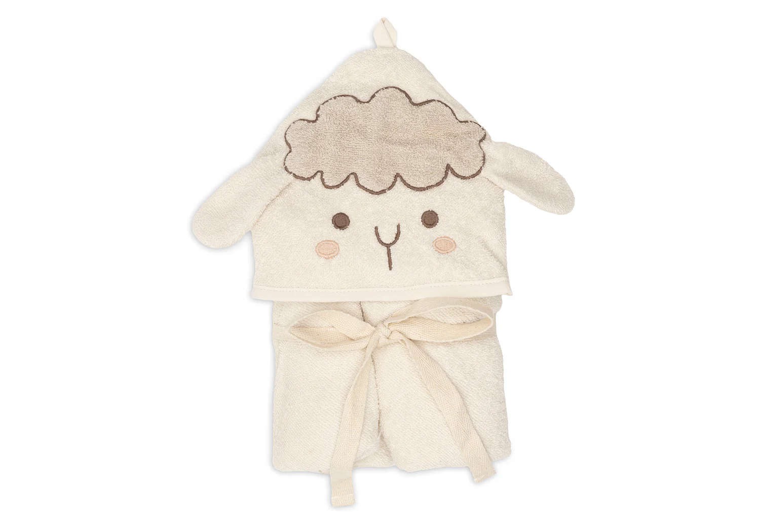 Jollein Kapuzenhandtuch Frottee 75x75 Sheep Sonny