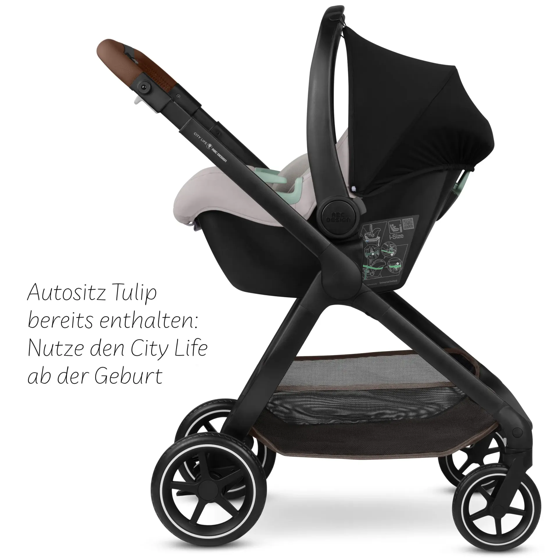 ABC Design City Life All in One Set inkl. Isofix Base Root - Nature