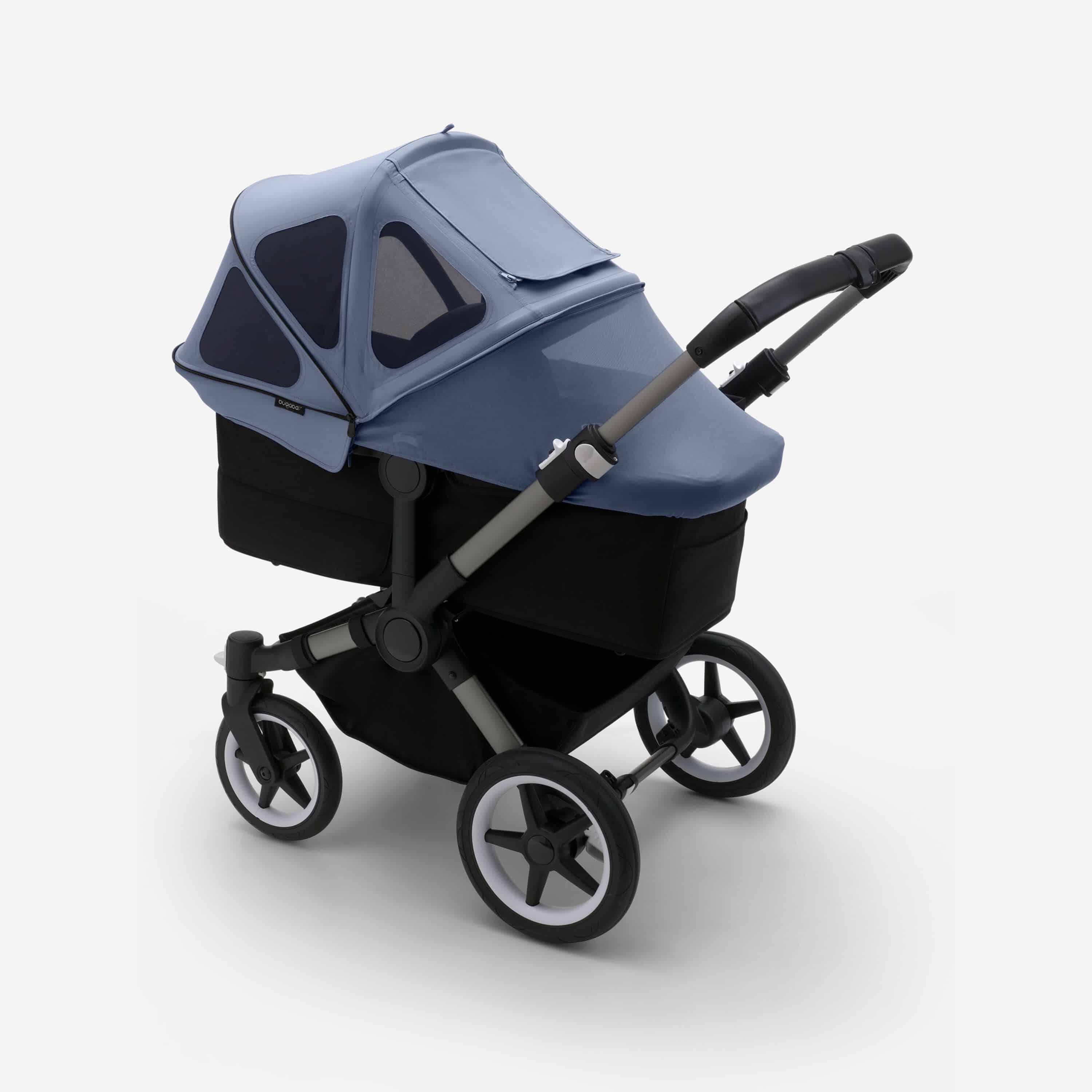 Bugaboo Donkey Sonnendach mit Lüftungsfenstern - Meerblau Bugaboo Donkey Sonnendach mit Lüftungsfenstern - Meerblau