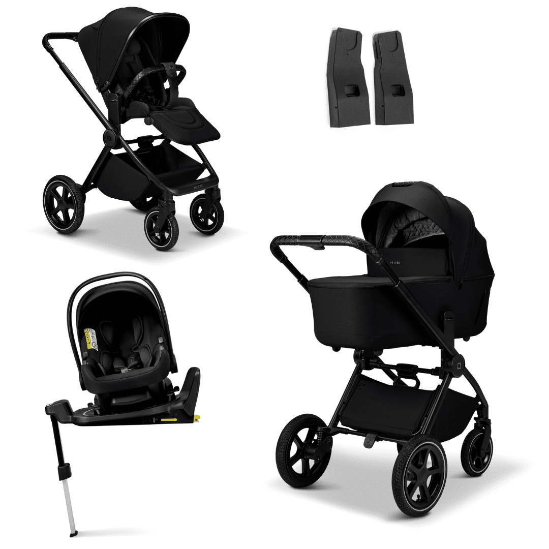 Moon GIO 2.0 Kombikinderwagen Onxy 4in1 Set inkl. Babyschale und Basisstation Moon GIO 2.0 Kombikinderwagen Onxy 4in1 Set inkl. Babyschale und Basisstation