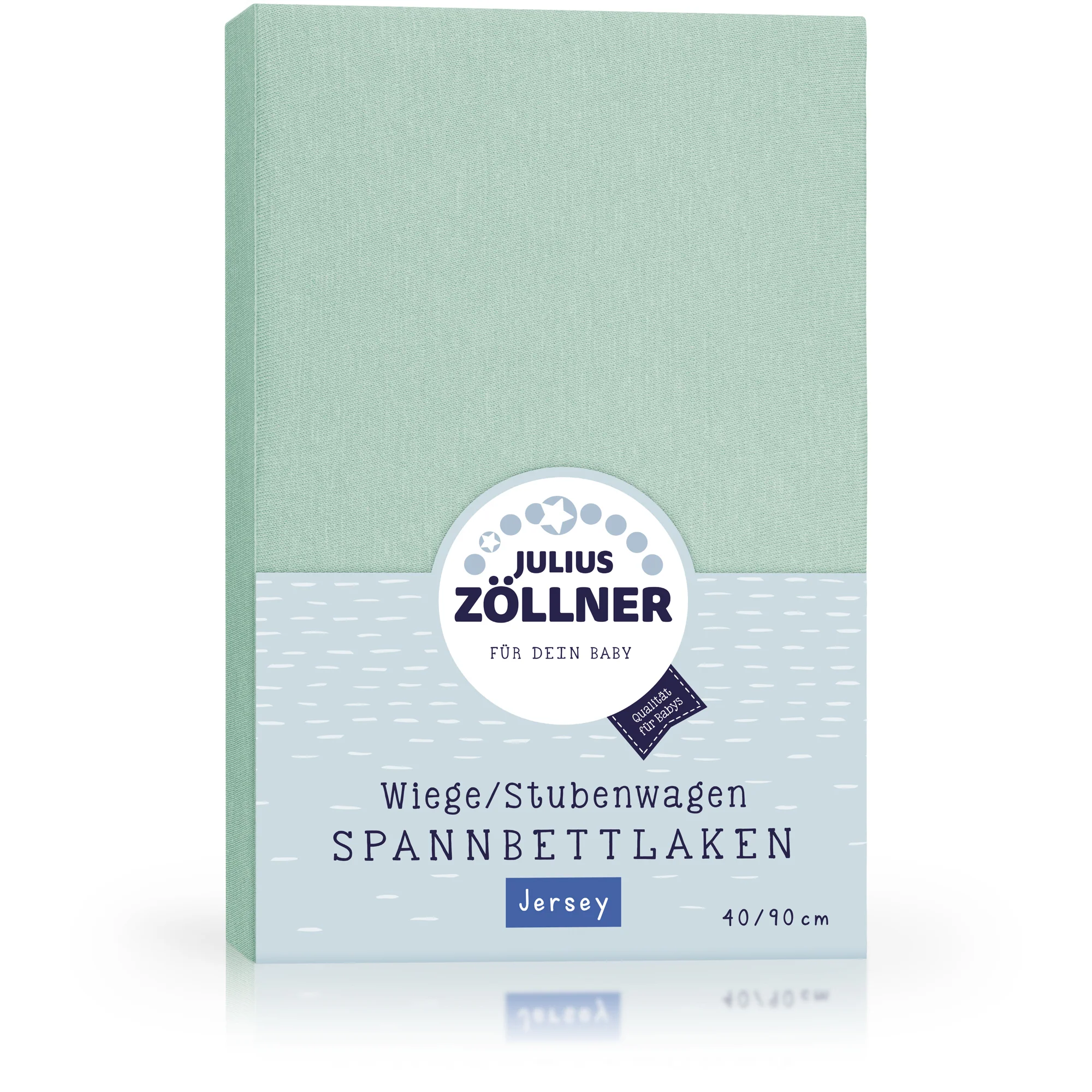 Zöllner Jersey Spannbetttuch Wiege/Stubenwagen 90/40 - salbei Zöllner Jersey Spannbetttuch Wiege/Stubenwagen 90/40 - salbei