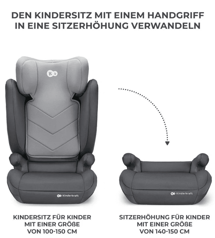 Kinderkraft Autositz I-SPARK i-Size grau Kinderkraft Autositz I-SPARK i-Size grau