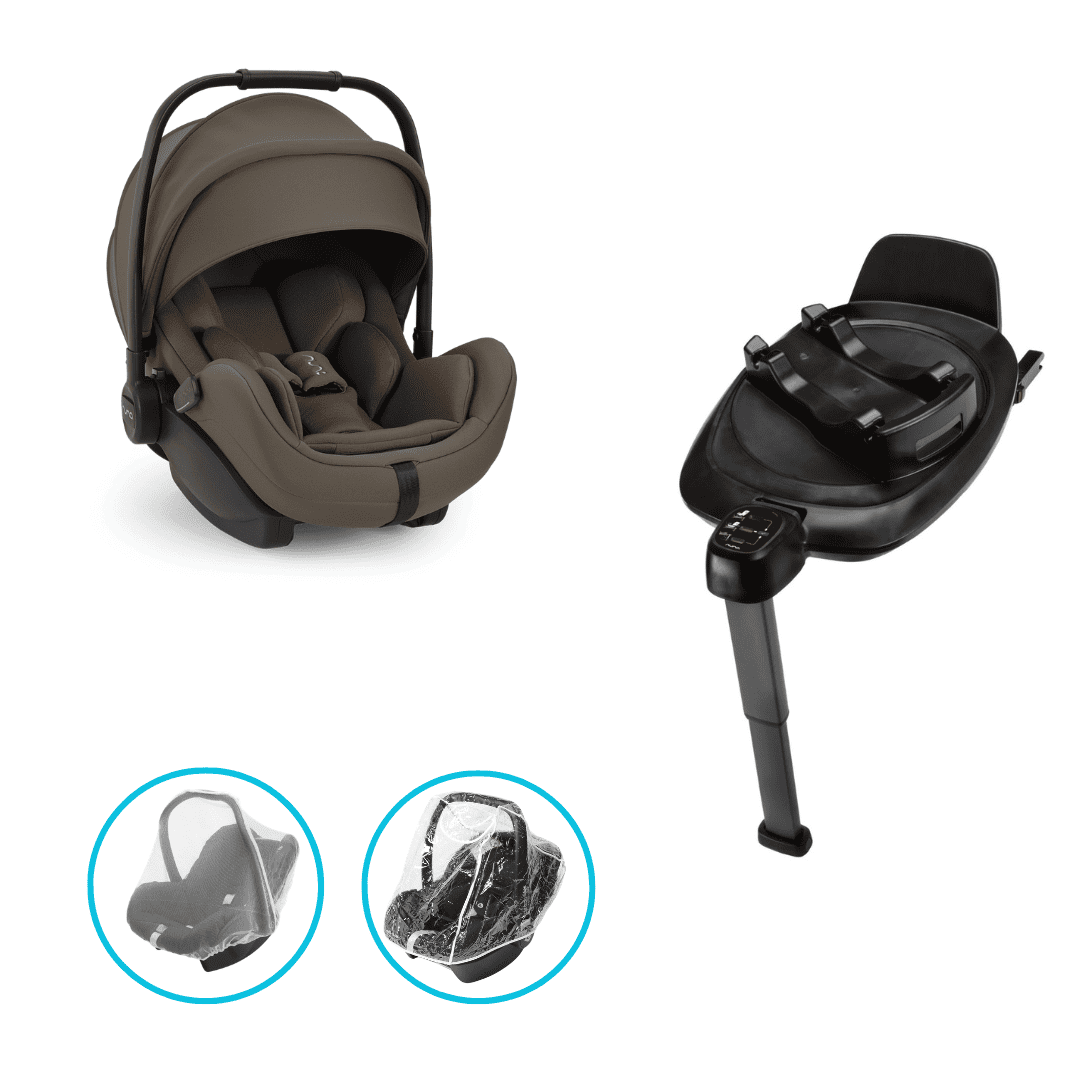 Nuna ARRA flex i-Size Babyschale Pistachio inkl. Isofix-Basis NEXT inkl. GRATIS Zubehör
