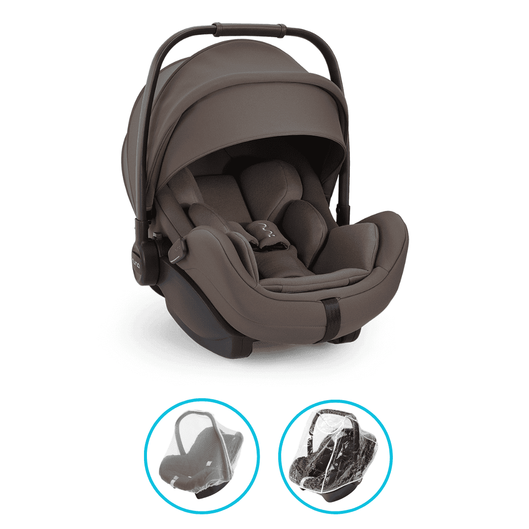 Nuna Arra flex i-size Babyschale Chestnut inkl. GRATIS Zubehör