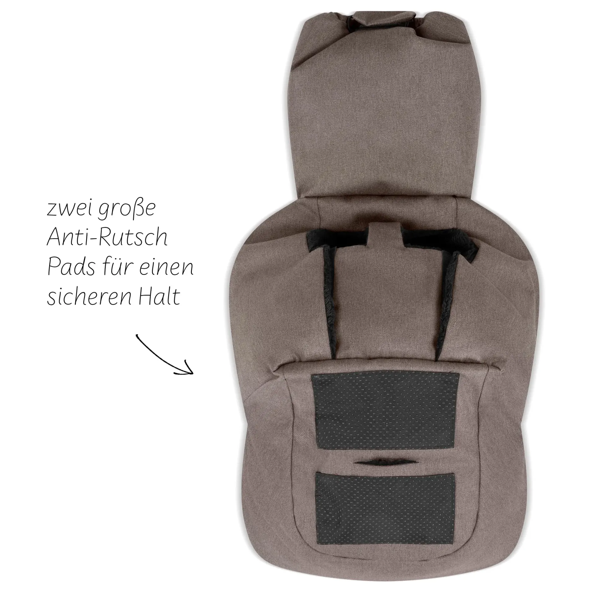 zwei große anti rutsch pads für sicheren halt auf der rückseite zwei große anti rutsch pads für sicheren halt auf der rückseite