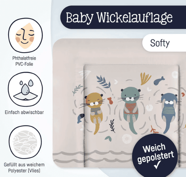 Julius Zöllner Wickelauflage Softy 85x75 - Otti