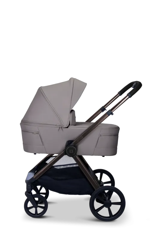 Moon STYLO 5in1 Kombikinderwagen-Set Graphite inkl. Wickeltasche, Regenverdeck und Adaptern