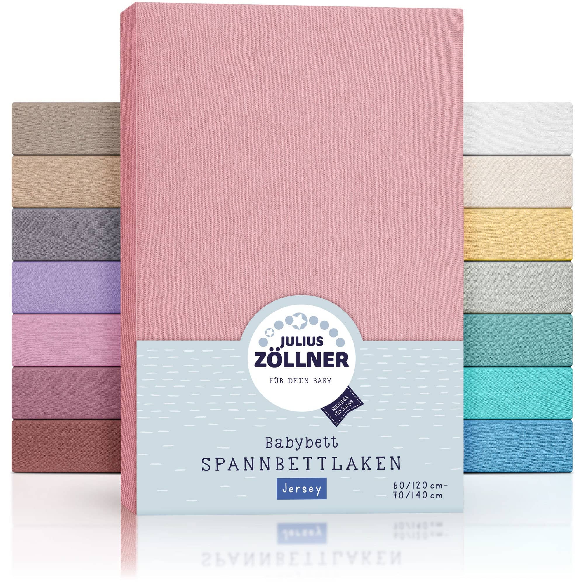 Zöllner Jersey Spannbetttuch Kinderbett 60/120 - 70/140 - blush Zöllner Jersey Spannbetttuch Kinderbett 60/120 - 70/140 - blush