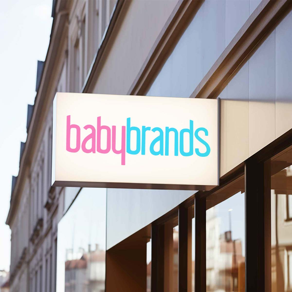 babybrands Laden Schild babybrands Laden Schild