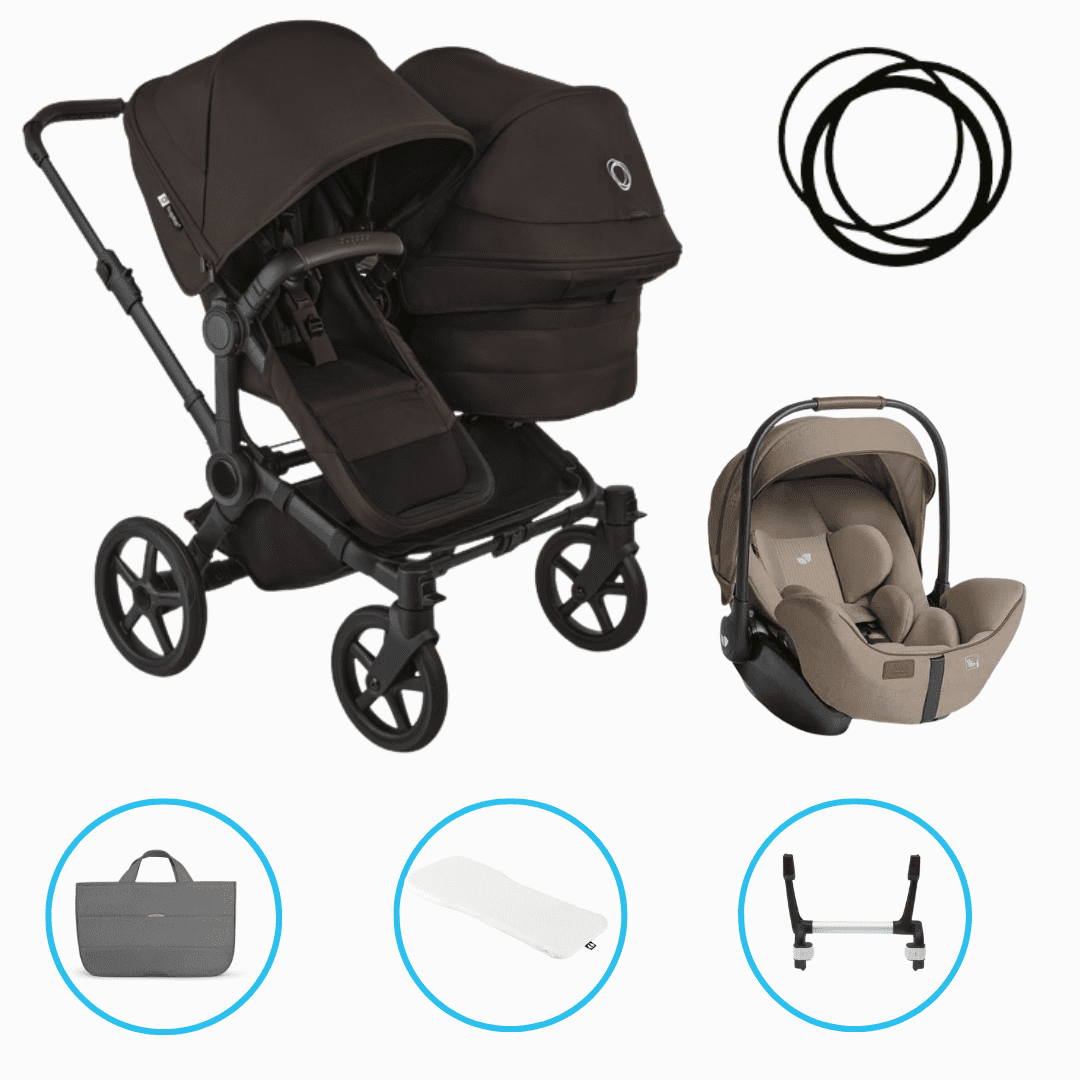 Bugaboo Donkey 6 Duo 3in1 Set Cocoa Brown inkl. i-Level Pro Sandstone