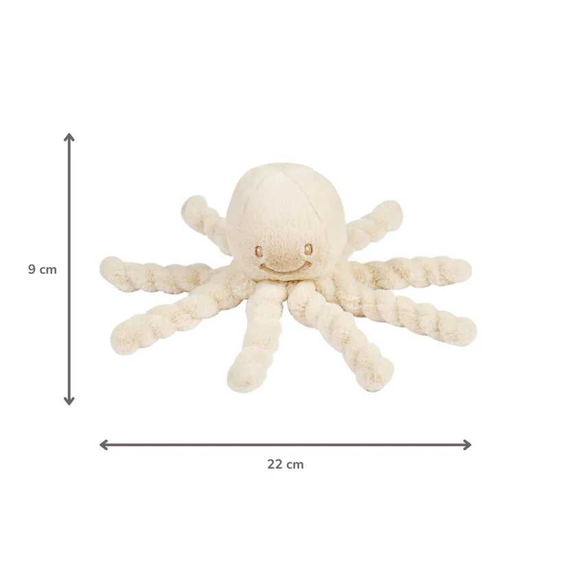 Nattou LAPIDOU Doudou Kuschel-Oktopus Sand
