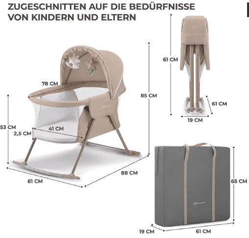 Kinderkraft 3in1 Kinderbett LOVI beige