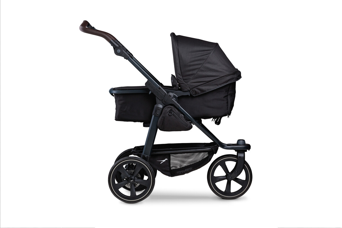 TFK Mono 2 Kombikinderwagen inkl. gratis Wickelrucksack Luftkammerräder - schwarz