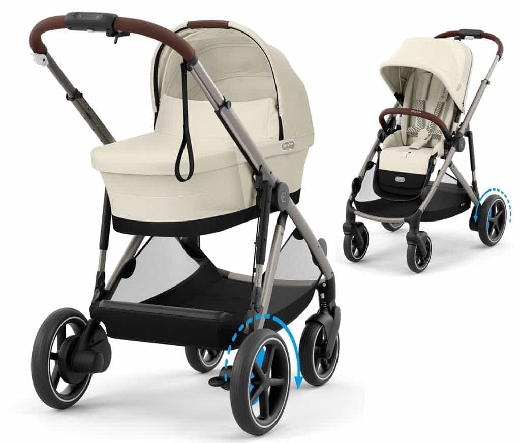 CYBEX e Gazelle S Kombikinderwagen 2in1 Seashell Beige CYBEX e Gazelle S Kombikinderwagen 2in1 Seashell Beige
