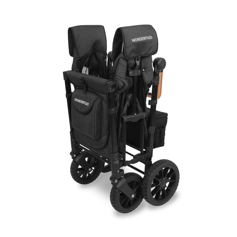 Wonderfold W2 Luxe KinderVan 2-Sitzer Schwarz