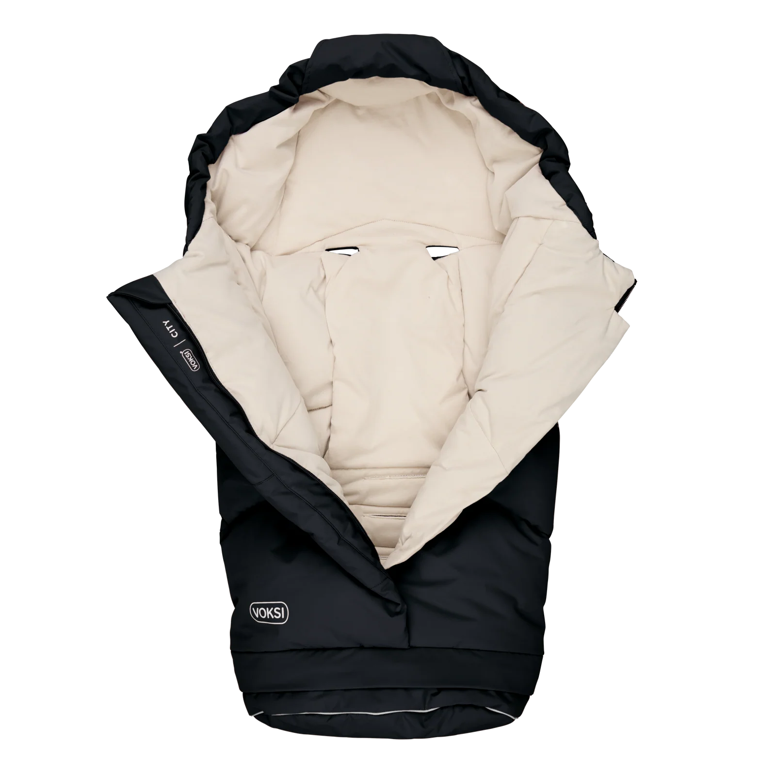  VOKSI City Fußsack Schwarz