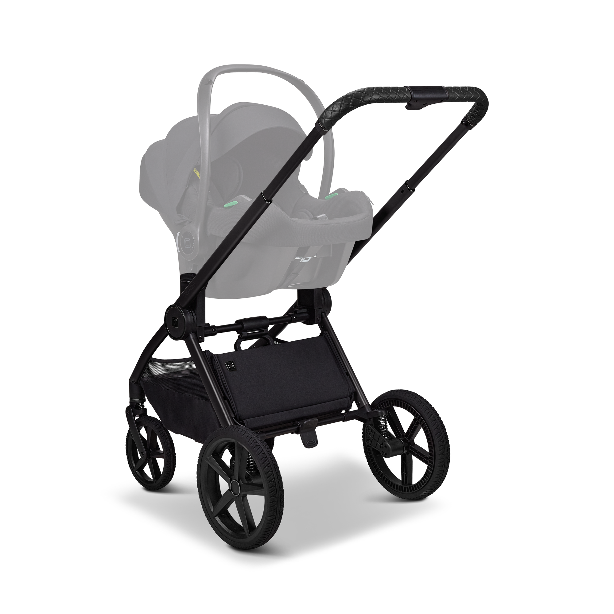 Moon GIO Fold Kombikinderwagen Onyx mit Lightweight-Rädern