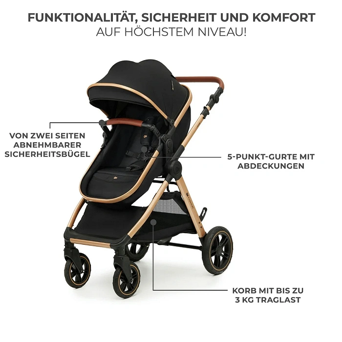 Kinderkraft Kombikinderwagen 3in1 ESME PRO Black Kinderkraft Kombikinderwagen 3in1 ESME PRO Black