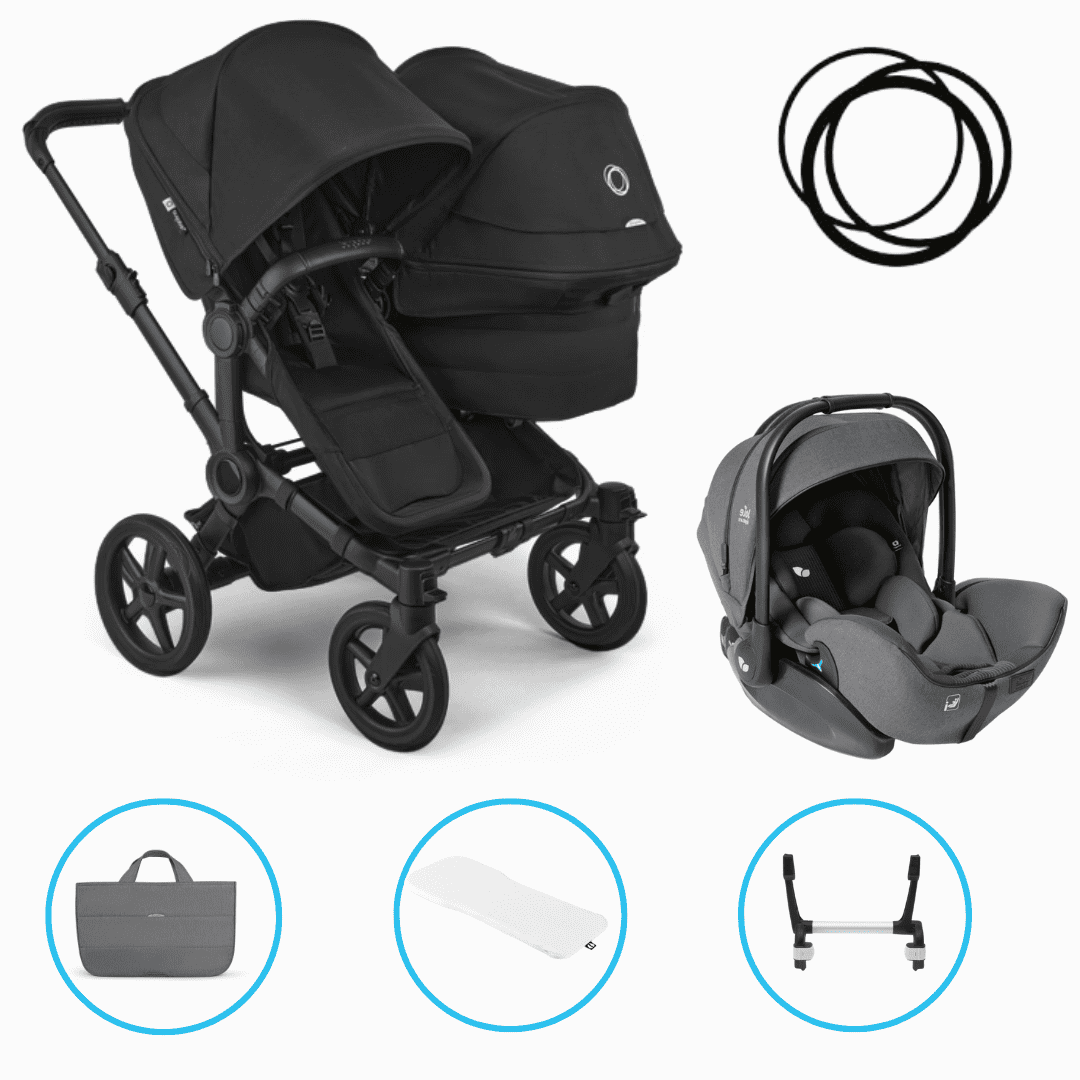 Bugaboo Donkey 6 Duo 3in1 Set Heritage Black inkl. i-Level Pro Ebony