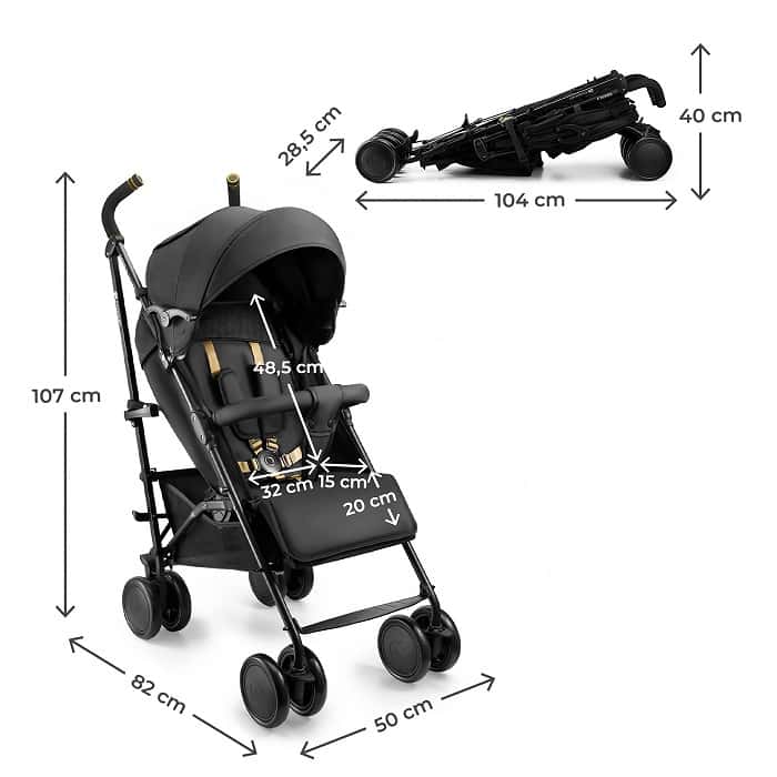 Kinderkraft Buggy SIESTA 2 Schwarz