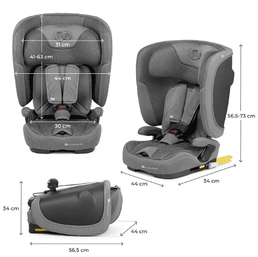 Kinderkraft Autositz FIX2GO grau Kinderkraft Autositz FIX2GO grau