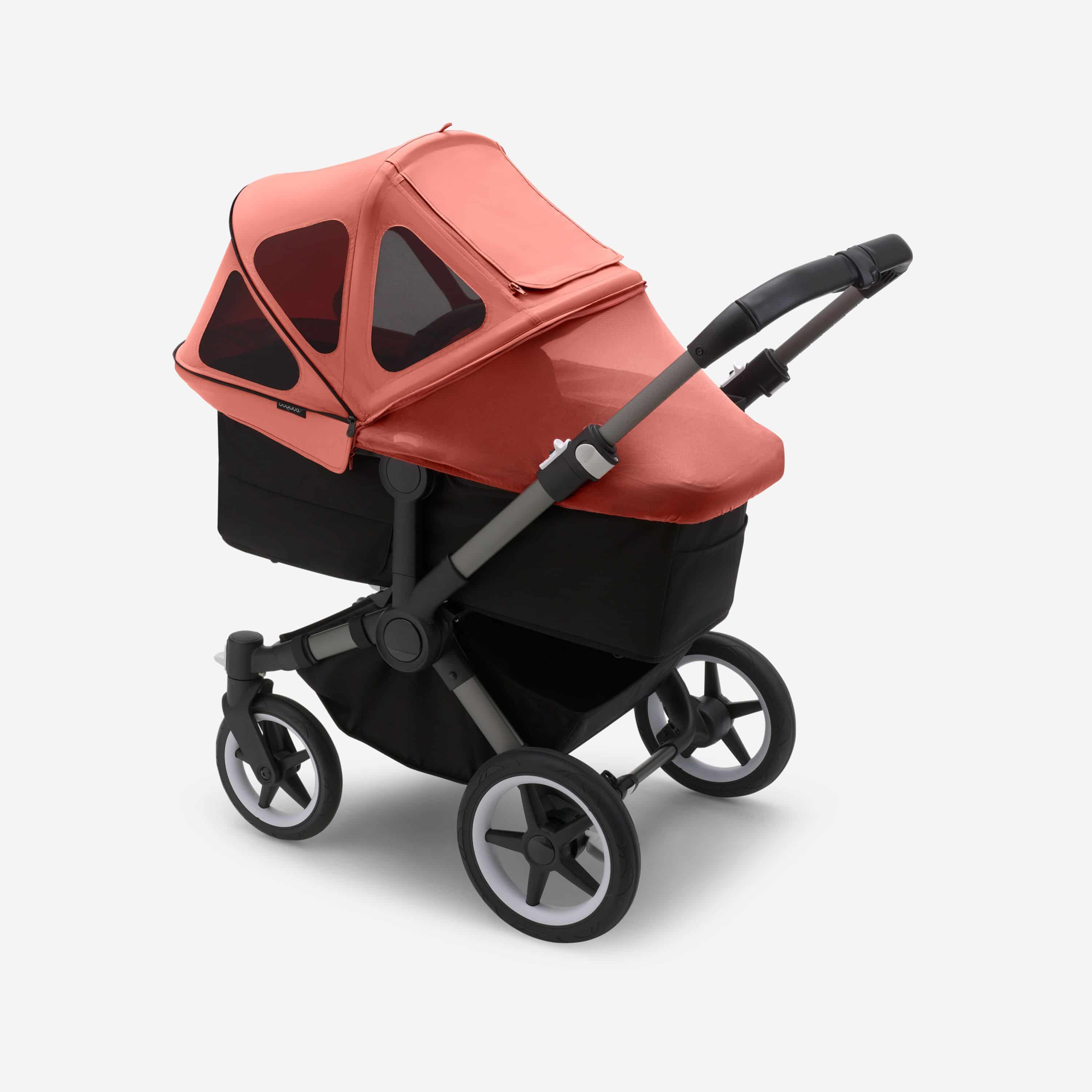 Bugaboo Donkey Sonnendach mit Lüftungsfenstern - Morgenrot Bugaboo Donkey Sonnendach mit Lüftungsfenstern - Morgenrot