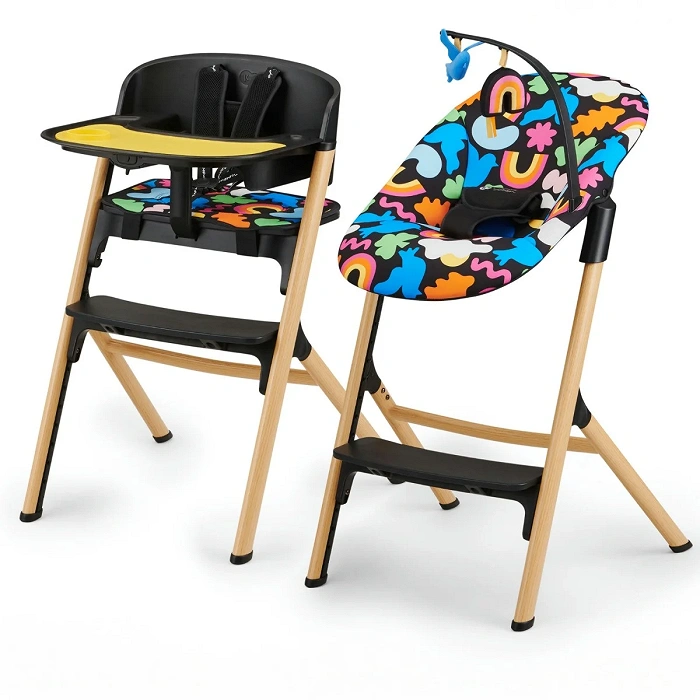 Kinderkraft Hochstuhl LIVY HAPPY SHAPES mit CALMEE Wippe Kinderkraft Hochstuhl LIVY HAPPY SHAPES mit CALMEE Wippe