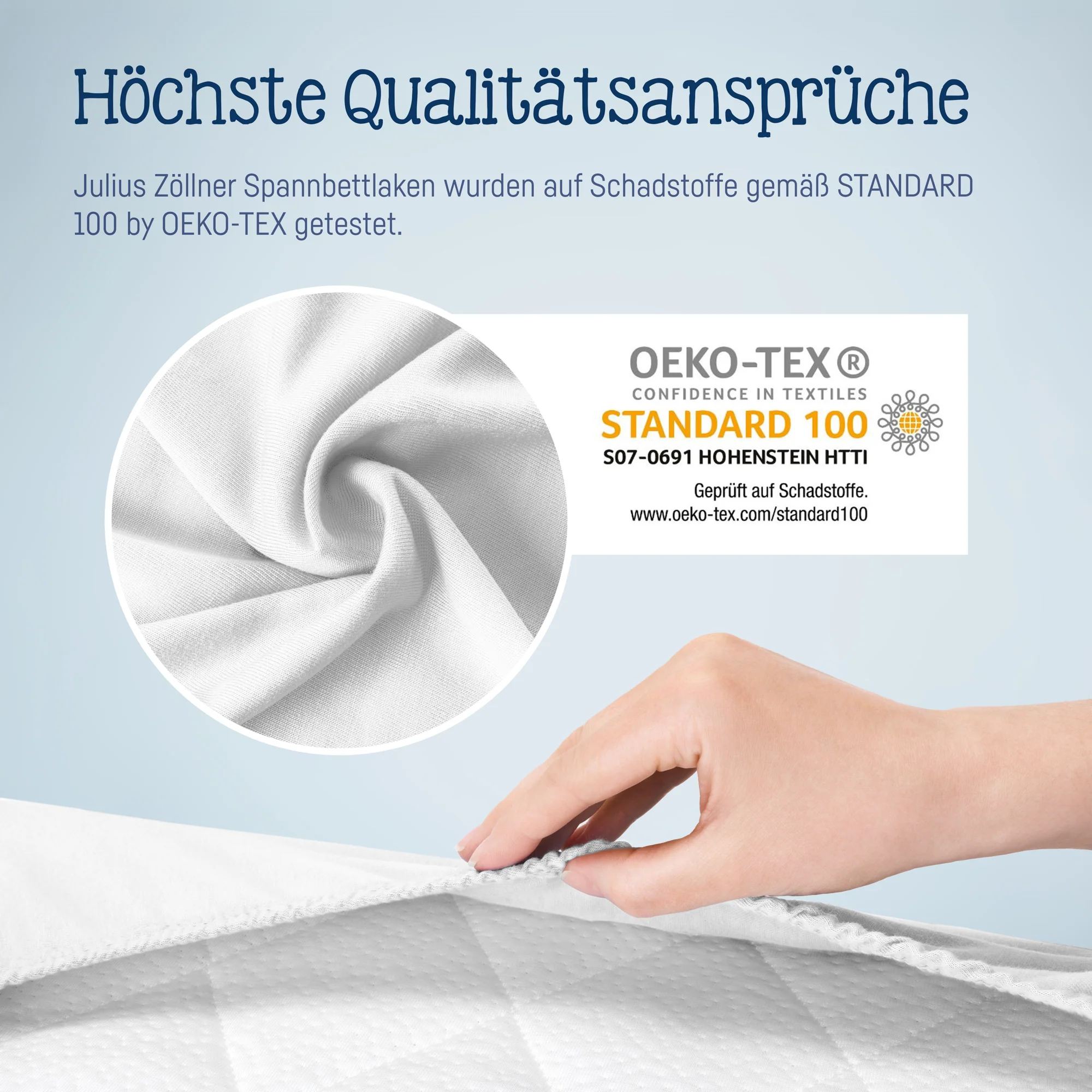 Zöllner Jersey Spannbetttuch Wiege/Stubenwagen 90/40 - weiß Zöllner Jersey Spannbetttuch Wiege/Stubenwagen 90/40 - weiß