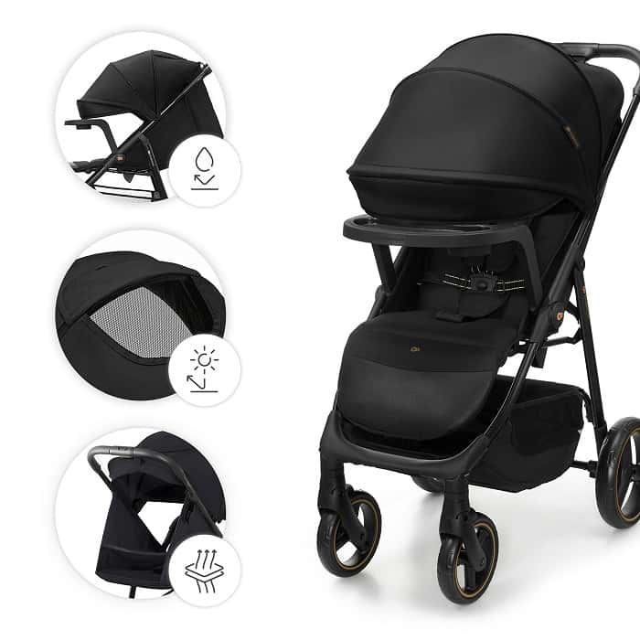 Kinderkraft Buggy TRIG 3 mit Tablett Schwarz