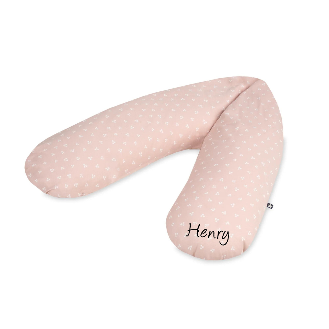 Zöllner personalisiertes Stillkissen Jersey Cotton mit Namen LeafySchrift 2