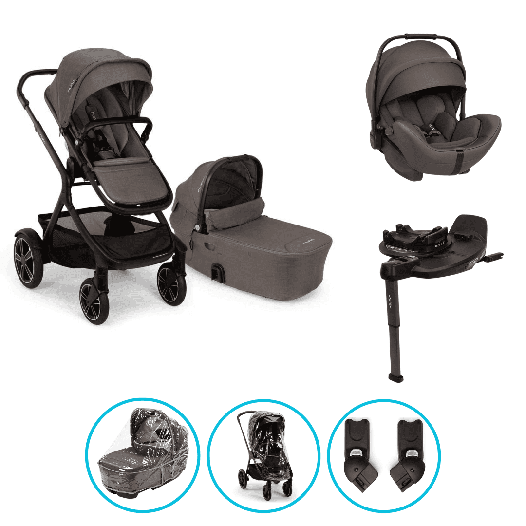 Nuna DEMI Next 4in1 Kinderwagen Set Thunder inkl. Arra Flex Thunder und Base Curv